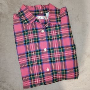 🆕 Talbots | Pink Tartan Plaid Long Sleeve Button Up Shirt Womens Size Small